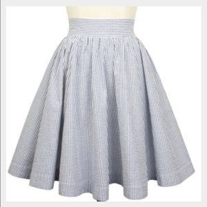 Seersucker gathered mini skirt, Trashy Diva, sz 2